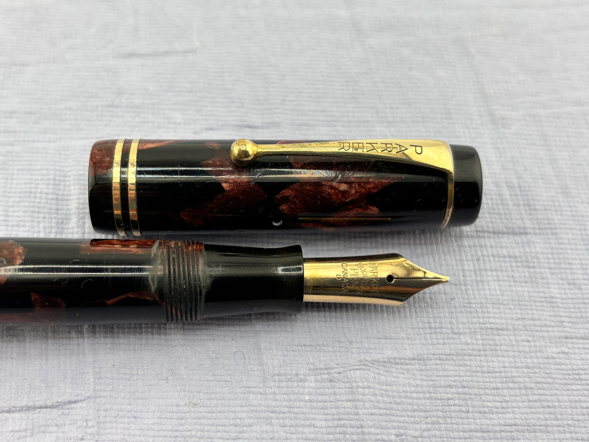 Parker Duofold Streamline Canada Marble Burgundy