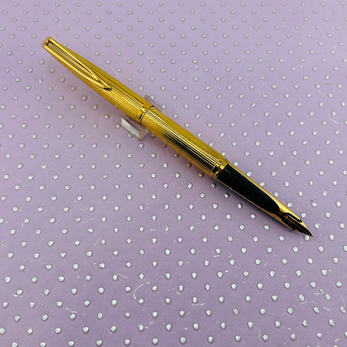 Waterman CF Full gold Plated Fluted - fountain Pen