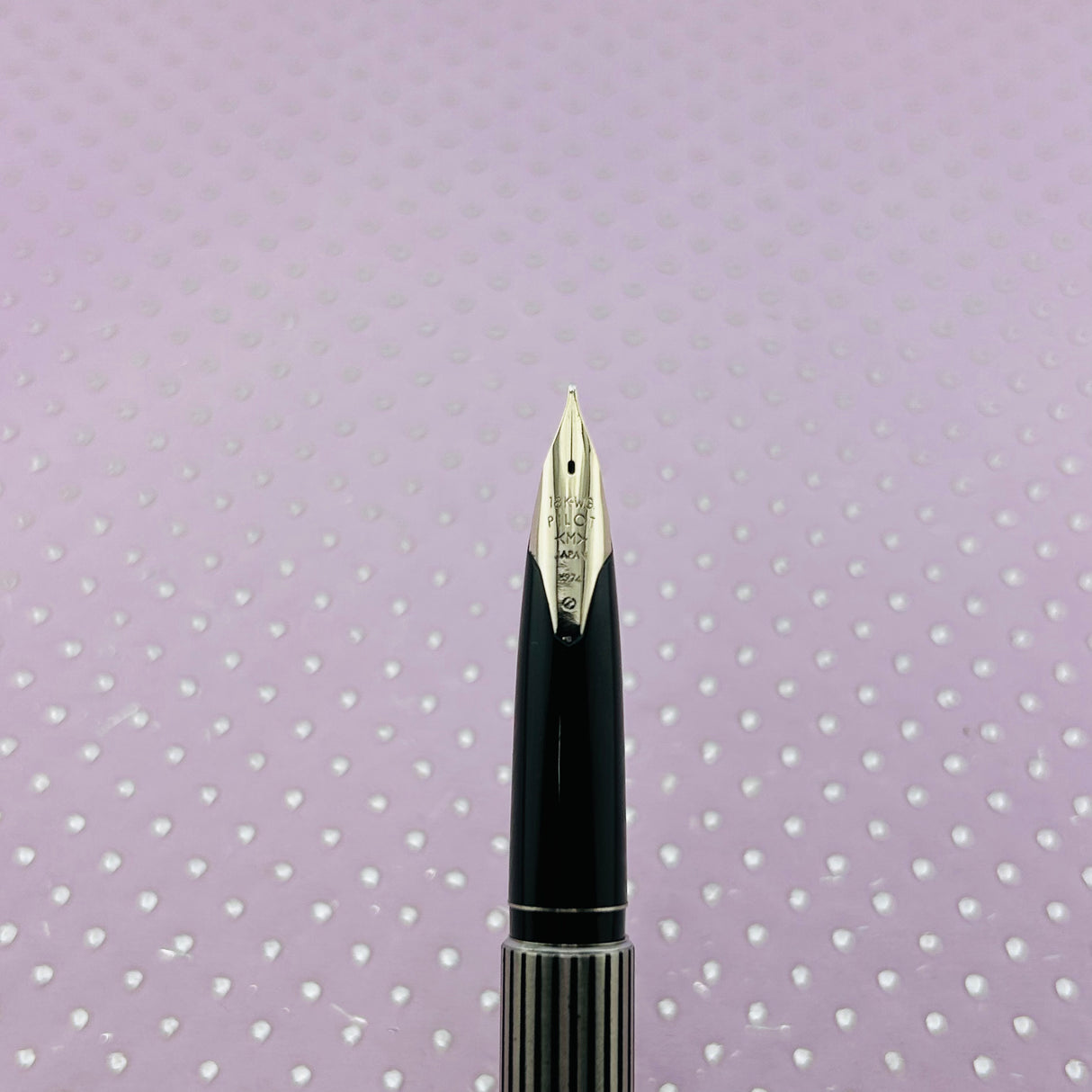 PILOT Custom Silver Black lines Circa 1976 - fountain Pen