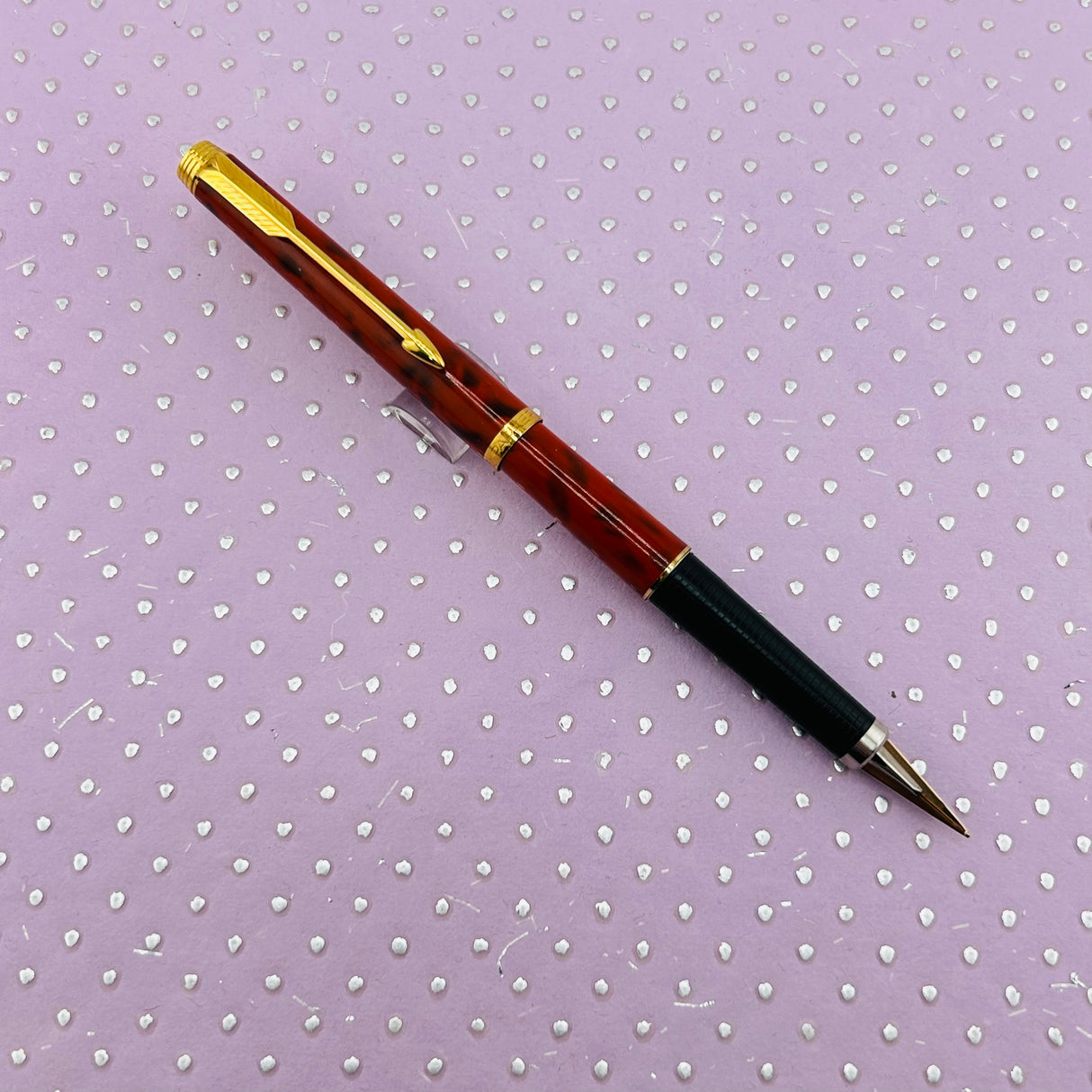 Parker 180 Jasper red Quartz New condition RARE COLOR SCARCE - Fountain Pen