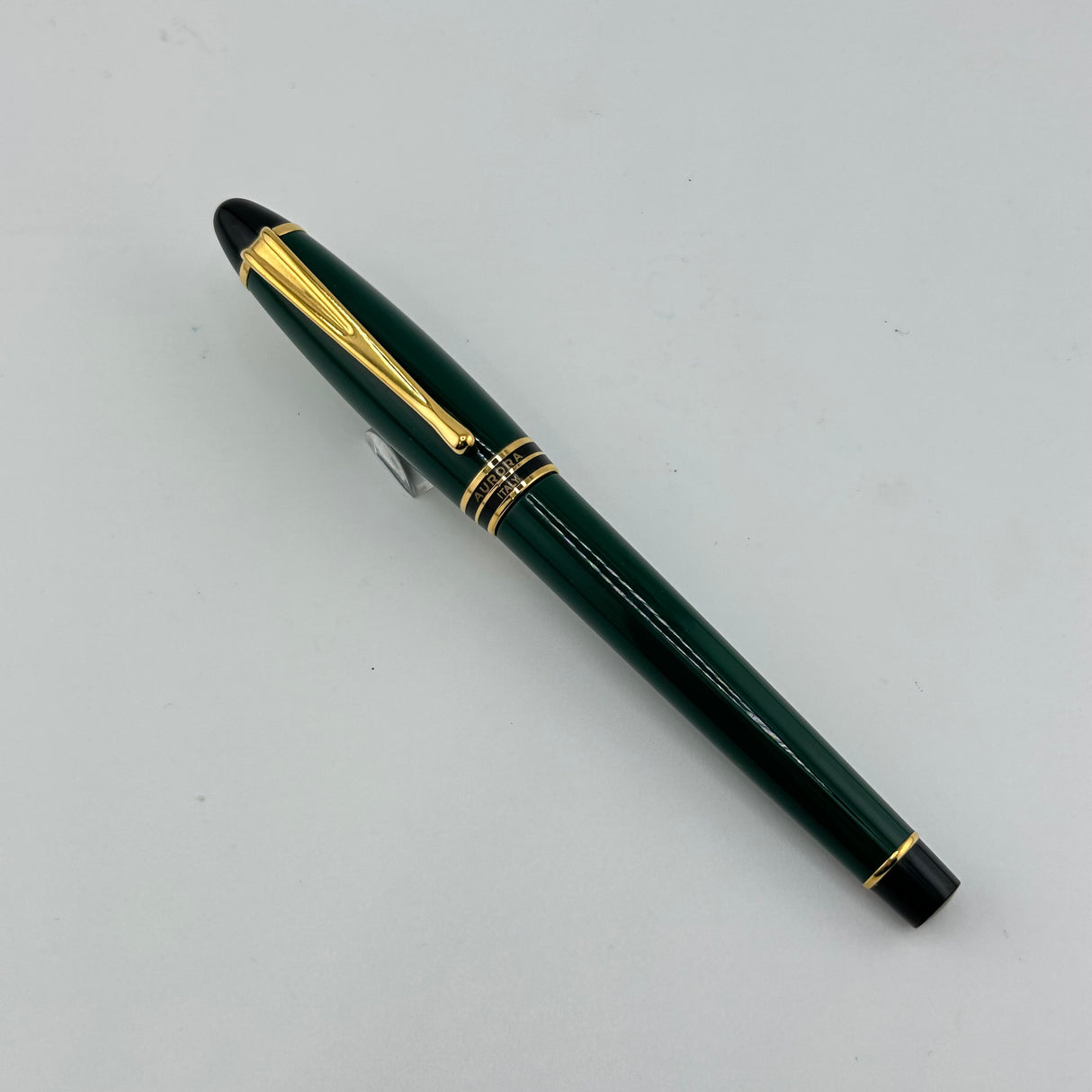 Jimmy's Pick - Aurora Ipsilon Deluxe Forest Green Gold nib 14K medium - Fountain Pen