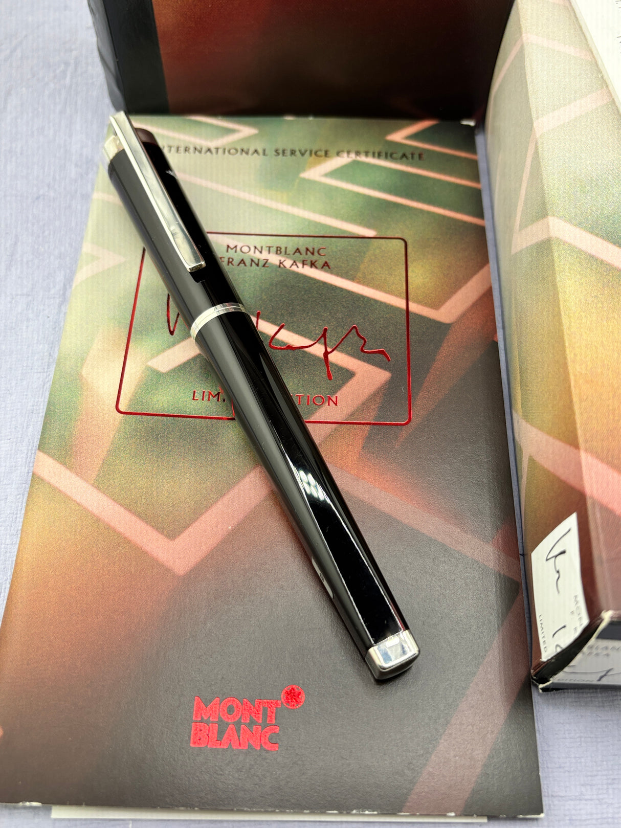 Montblanc Franz Kafka Writers Series Limited Edition Fountain Pen - Broad 18kt Gold  Nib