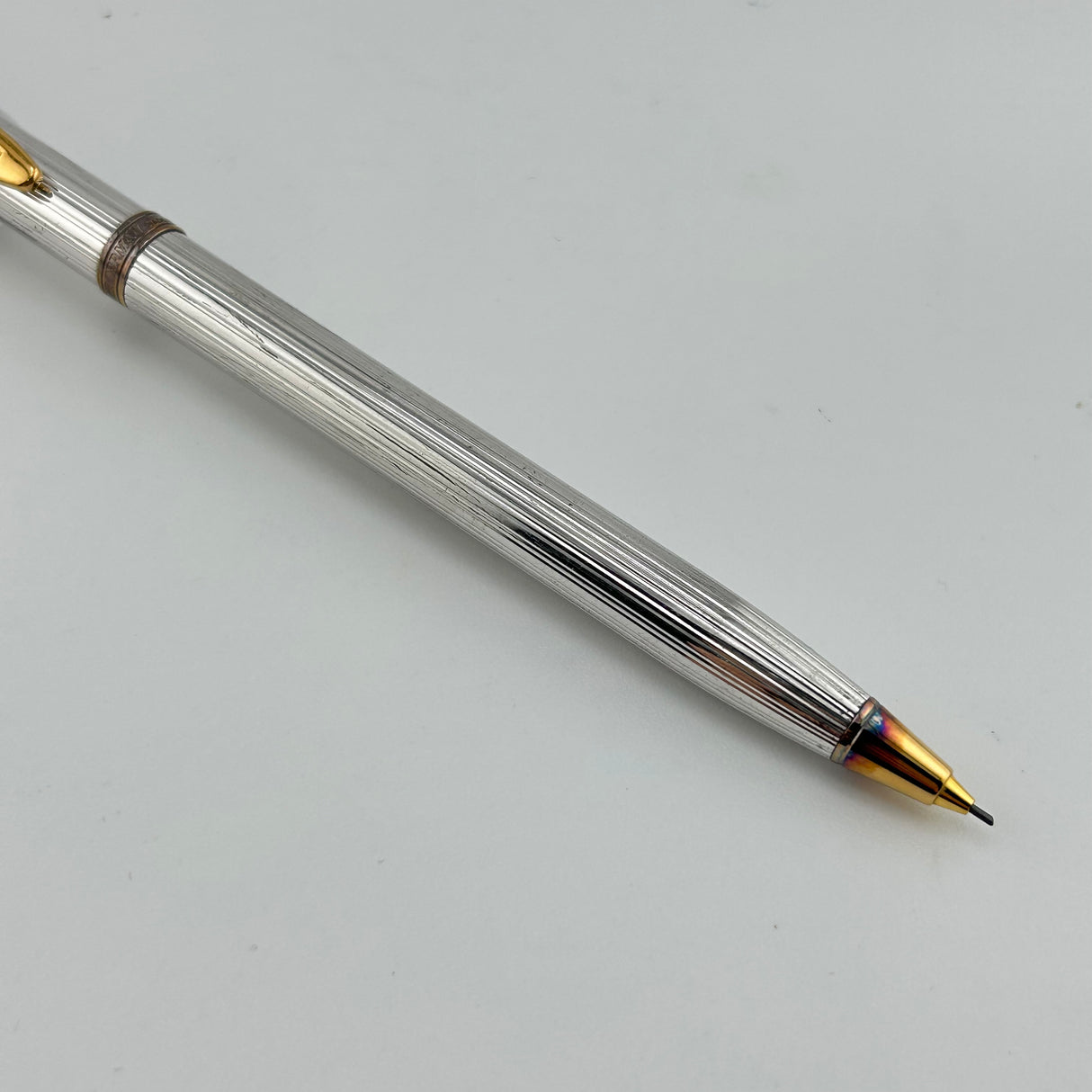 Waterman Gentleman silver guilloche circa 1990 - Mechanical Pencil
