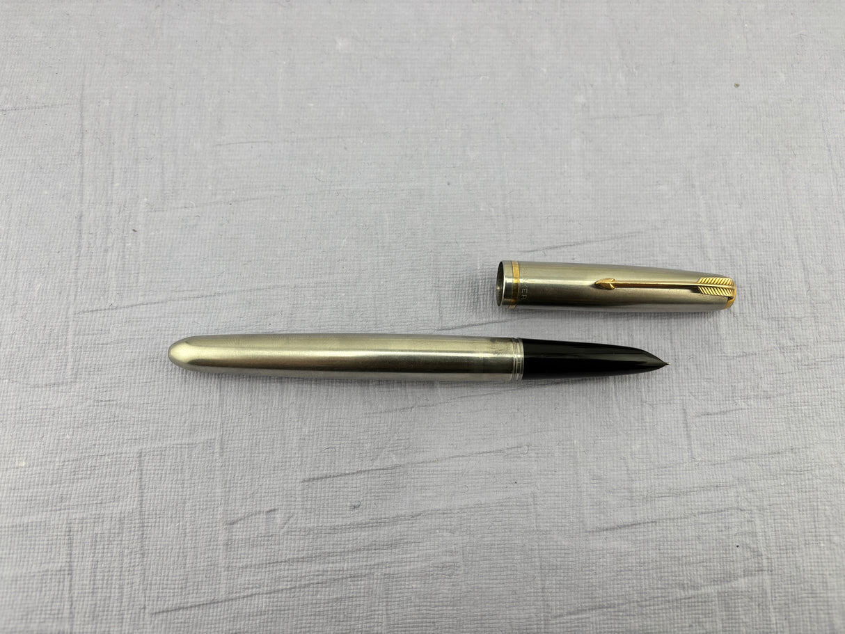 PARKER 51 Flighter 51 Stainless Steel Fountain Pen