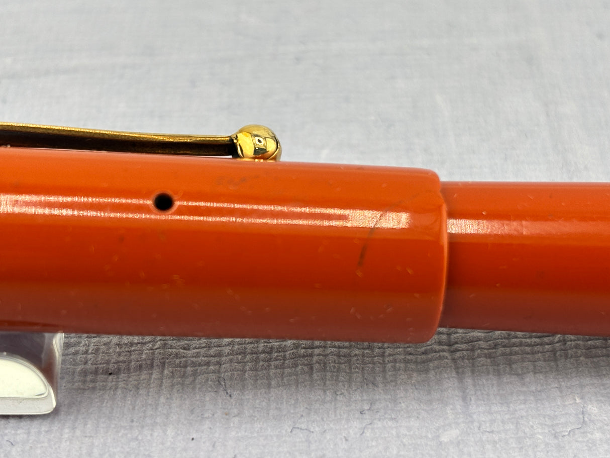 Parker Duofold Junior Red Hard rubber Bandless cap