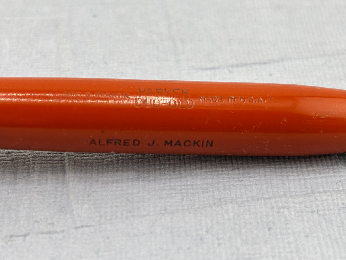 Parker Duofold Junior Red Hard rubber Bandless cap