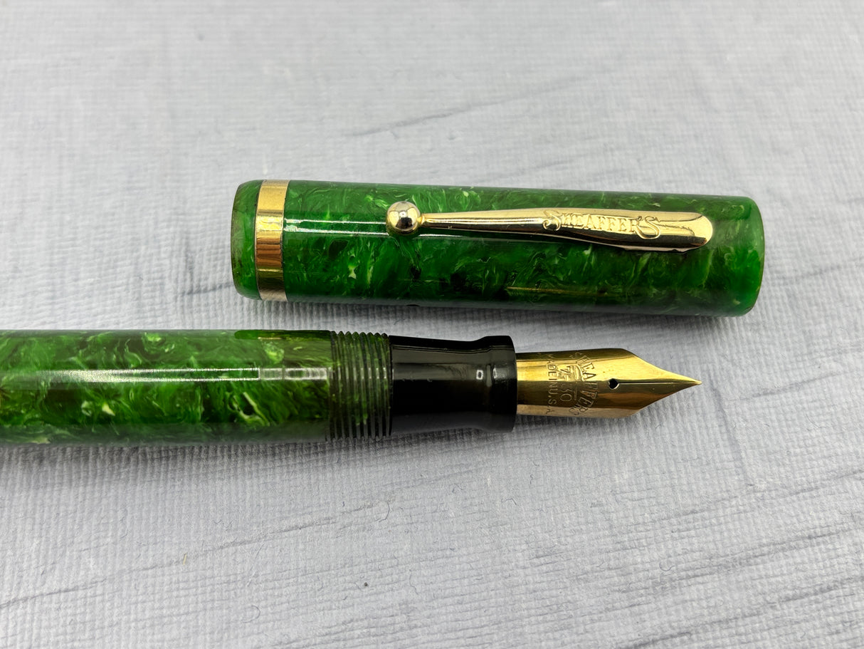 Sheaffer Flat Top Lifetime Oversize Green jade