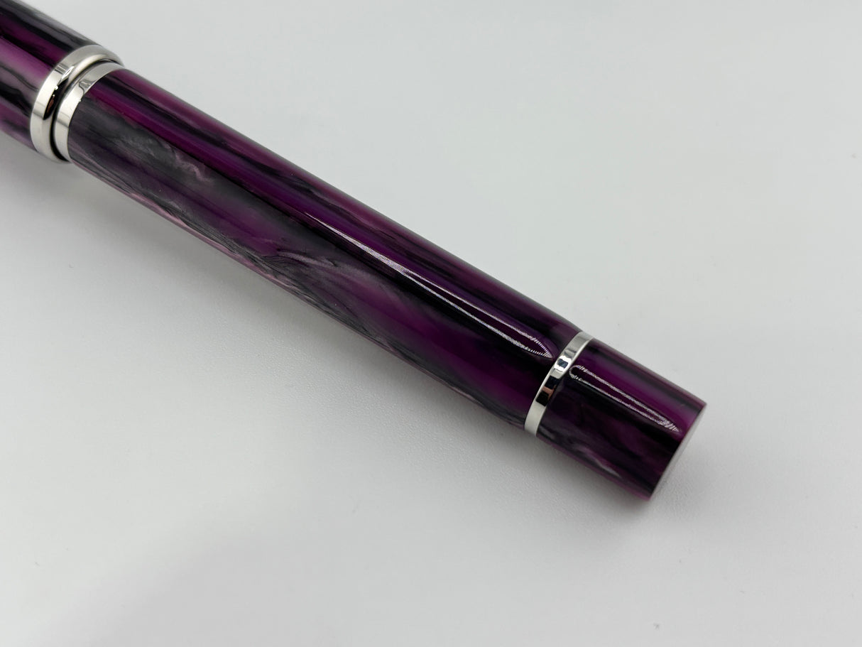 Montegrappa Ducale Murano Purple and Grey - Fountain Pen