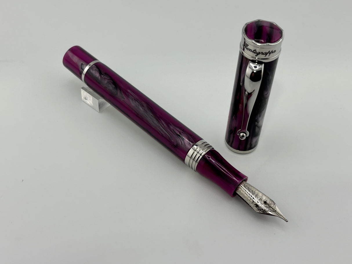Montegrappa Ducale Murano Purple and Grey - Fountain Pen