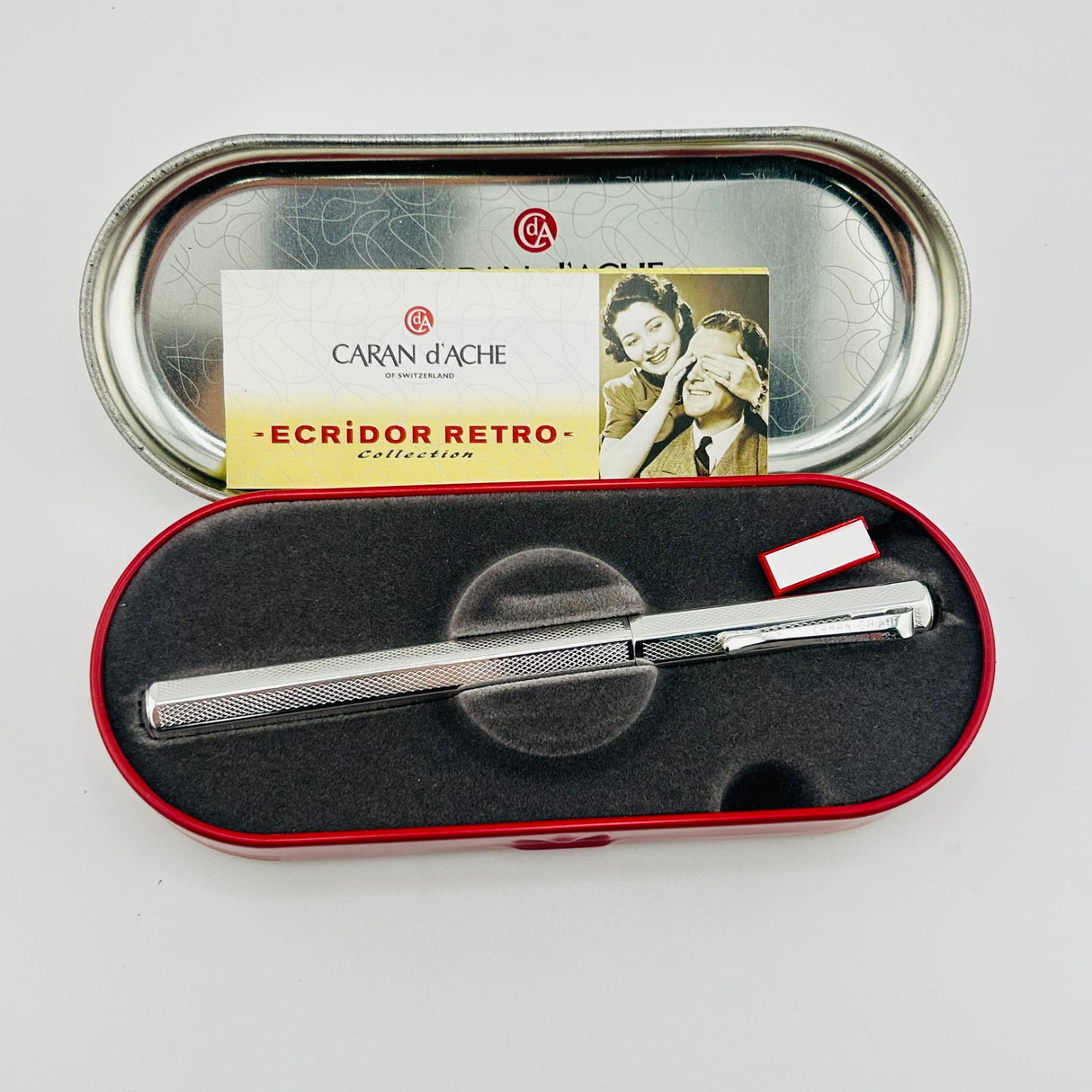 Caran d'Ache Ecridor silver gilloche - Rollerball