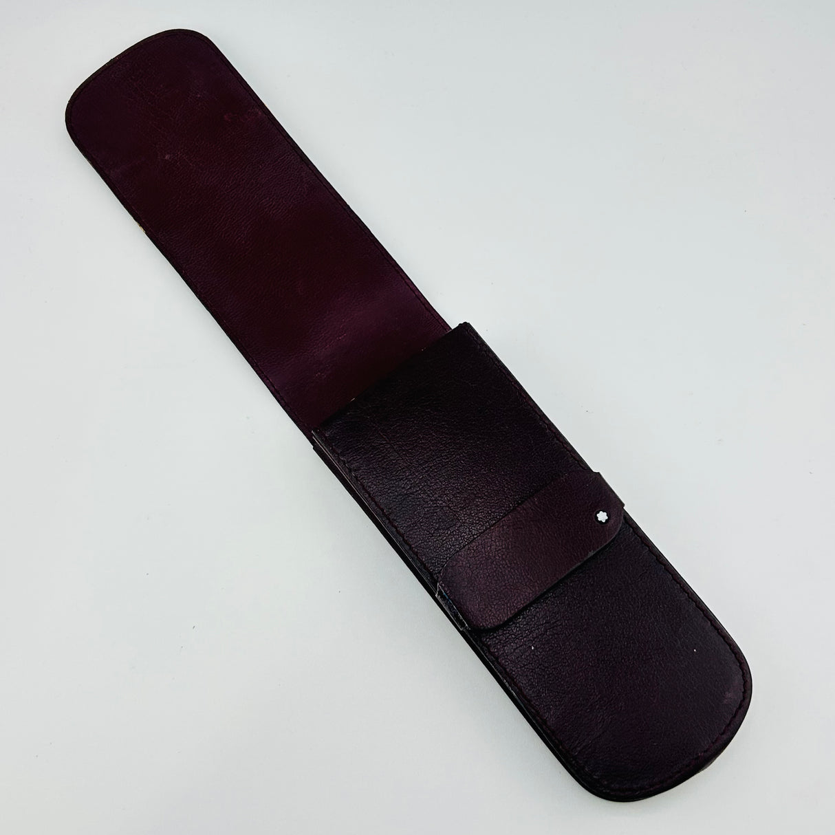 Montblanc Burgundy pen pouch hold 3 pens - circa 2000 - Pen Pouch