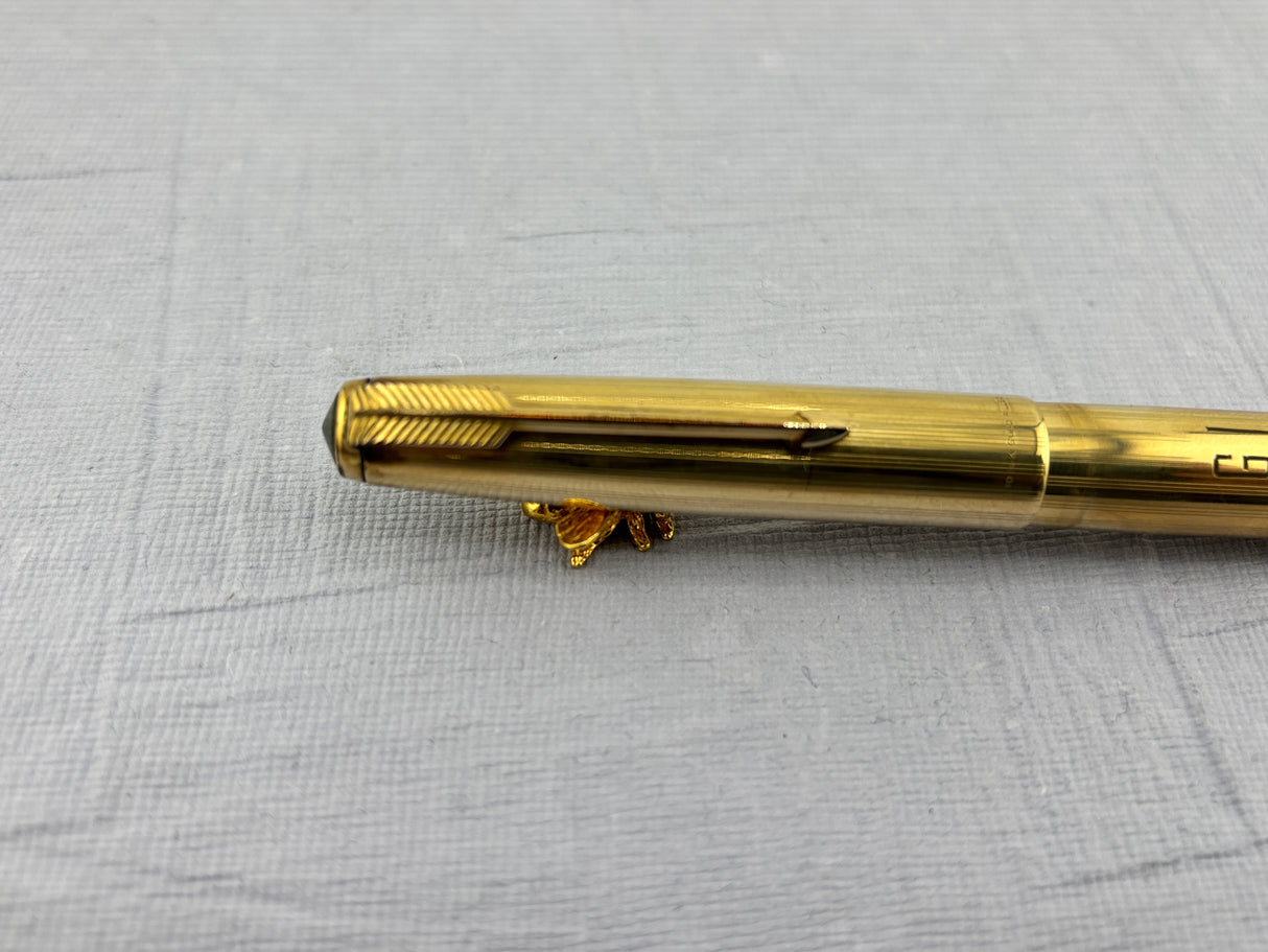 Parker 51 Full gold filled 14k - Great STUB nib - Fountain Pen
