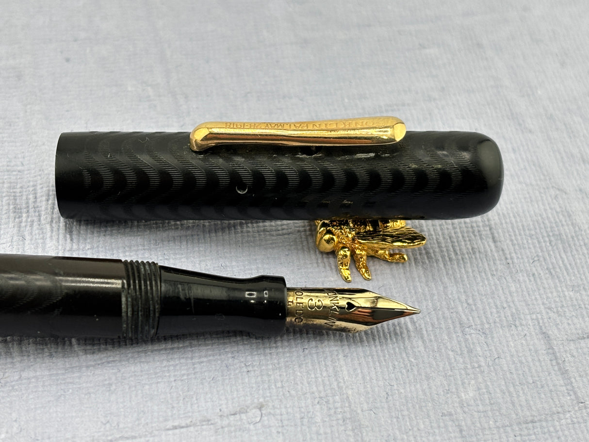 Conklin Toledo Black Chased # 3 size nib - Fountain Pen