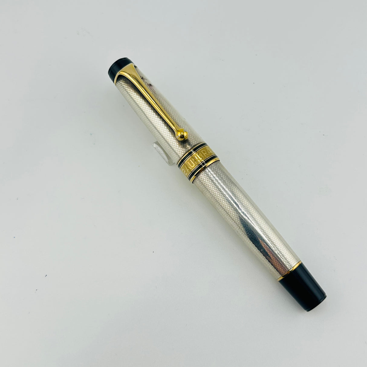 Aurora Optima Sterling Silver 925 " guilloche - Rollerball