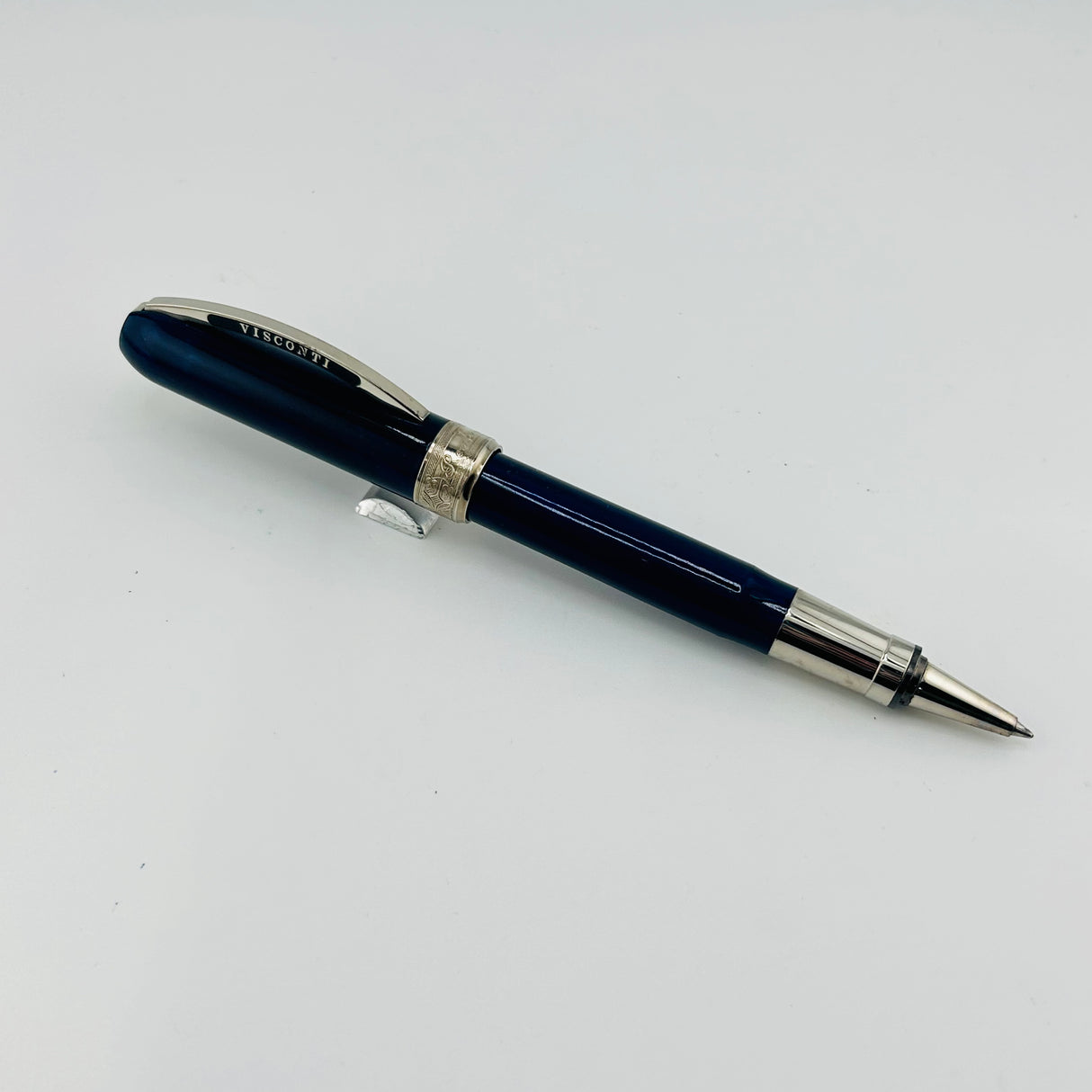 Visconti Rembrandt Blue silver trim - Roller ball