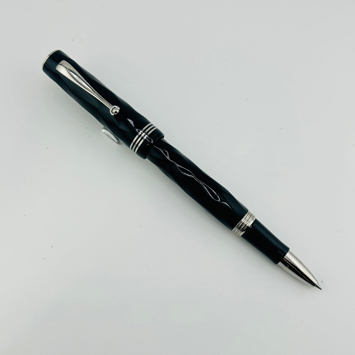 Montegrappa Brenta Black grey marble - Roller Ball