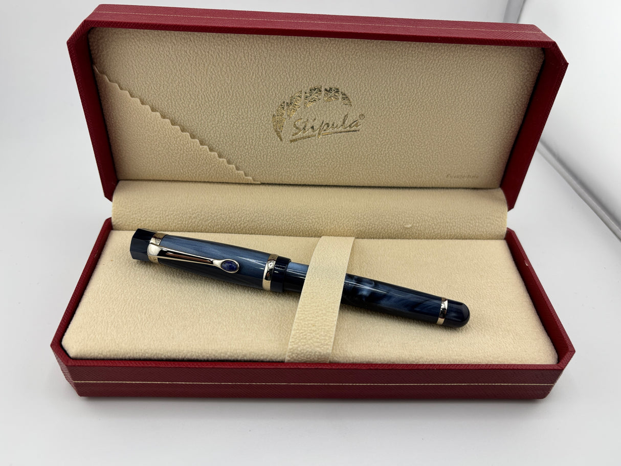 Stipula I Castoni mid size Purple Blue - Fountain Pen