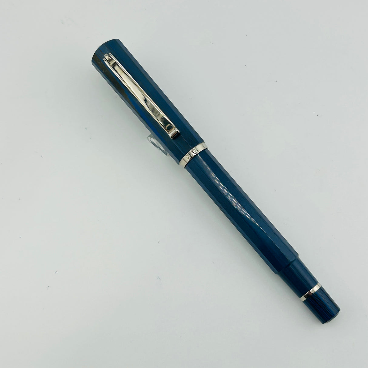 Cleo name - faceted Pen well made Gold nib 18K750 - Fountain Pen
