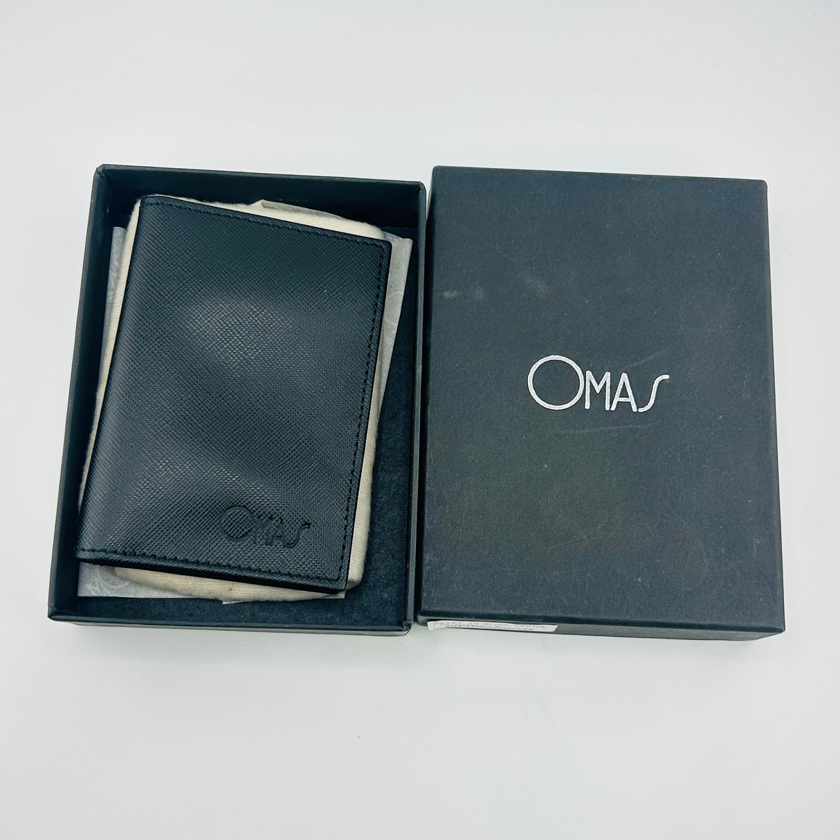 Omas Wallet Card holder + driving license 100% Italian leather