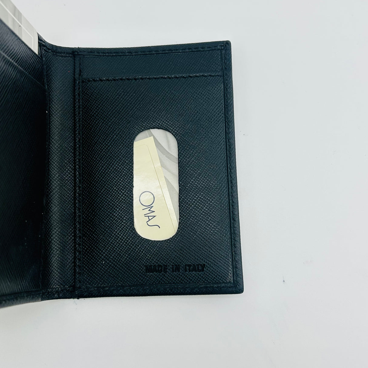 Omas Wallet Card holder + driving license 100% Italian leather