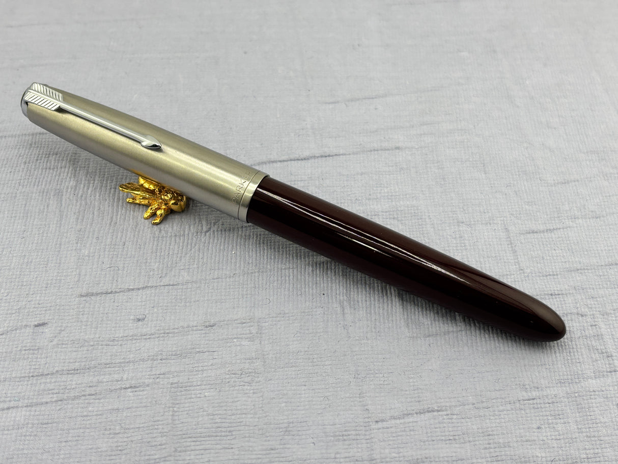 Parker 51 burgundy steel cap - Aerometric Mint condition