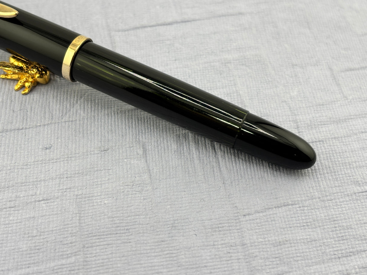 Pelikan 400 Rare Blacked Striped Version great ink view Flexi 14k nib