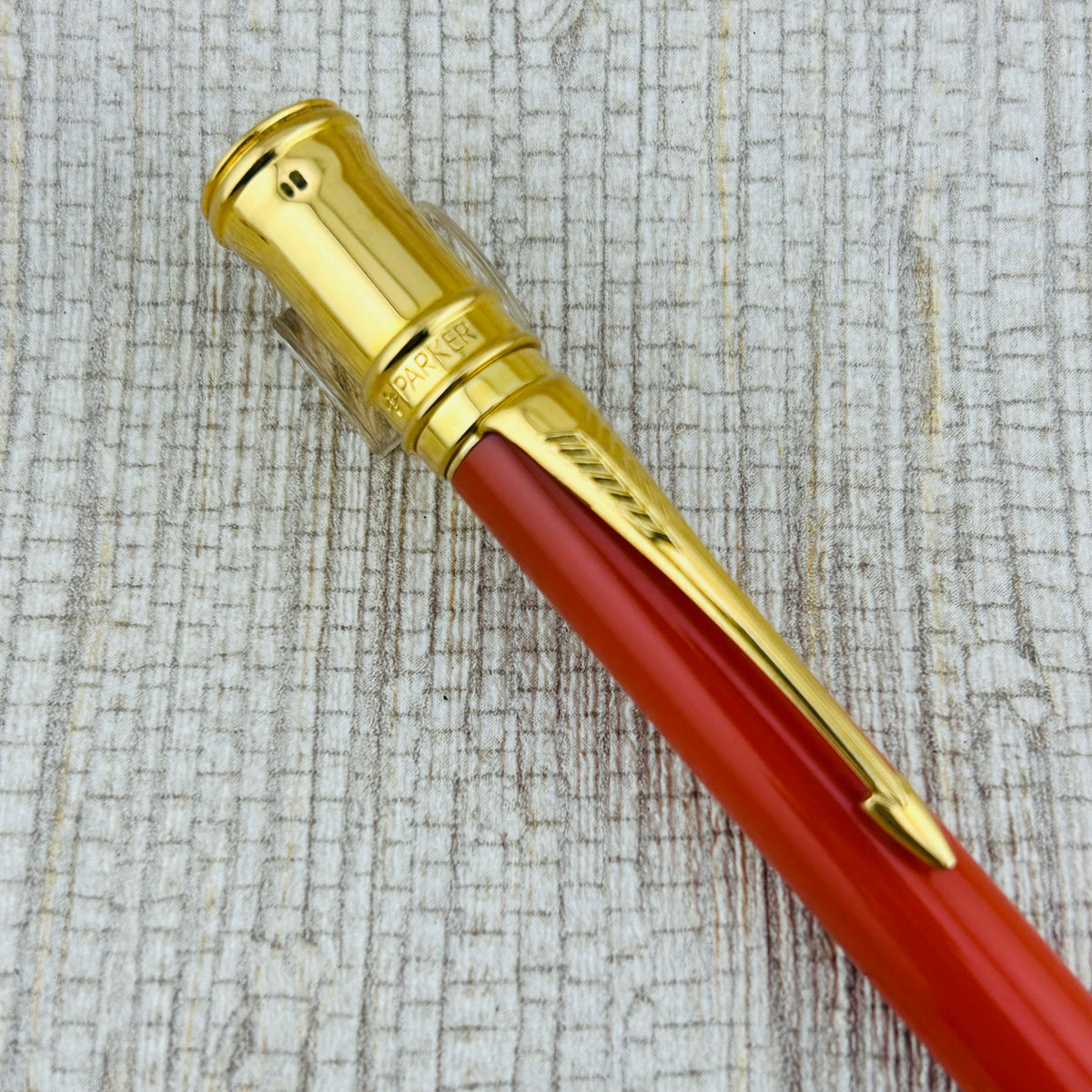 Parker Duofold Orange Circa 1998 - Ballpoint Pen