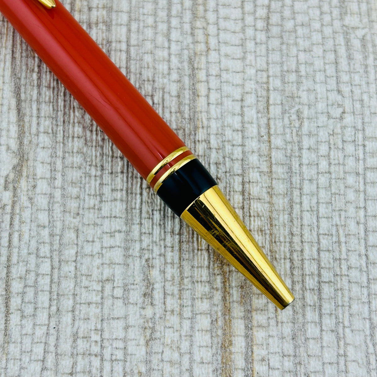 Parker Duofold Orange Circa 1998 - Ballpoint Pen