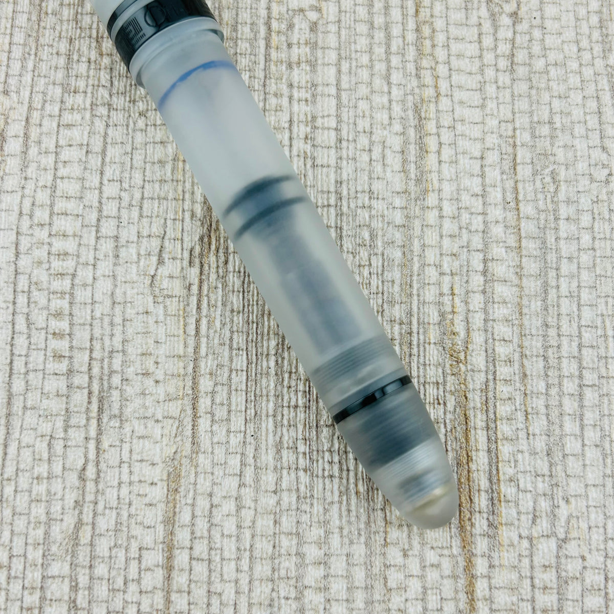 Omas Ogiva Frosted Demonstrator 14k Black Ruthenium Nib - Fountain Pen