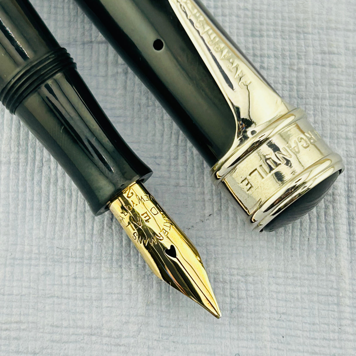 Waterman 12 PSF Black hard rubber Coin filler Circa 1915 - Fountain Pen