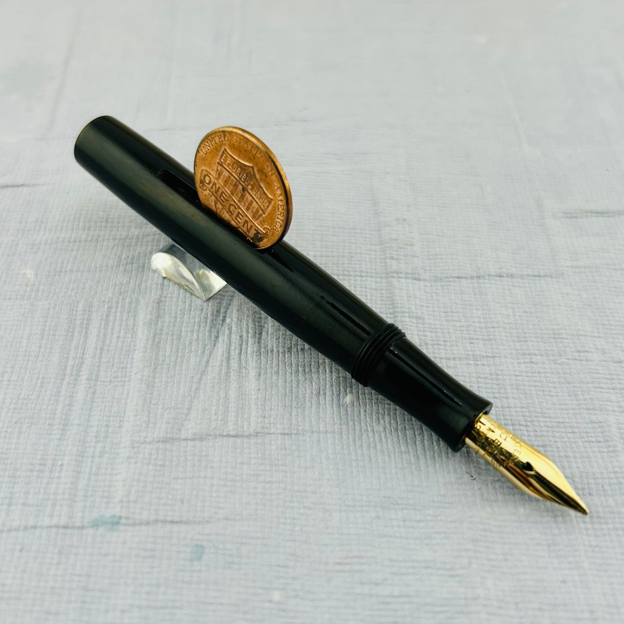 Waterman 12 PSF Black hard rubber Coin filler Circa 1915 - Fountain Pen