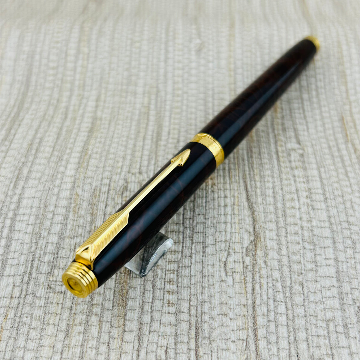Parker 75 Thuya Brown Lacquer Gold Nib 18k Made in France - Fountain Pen