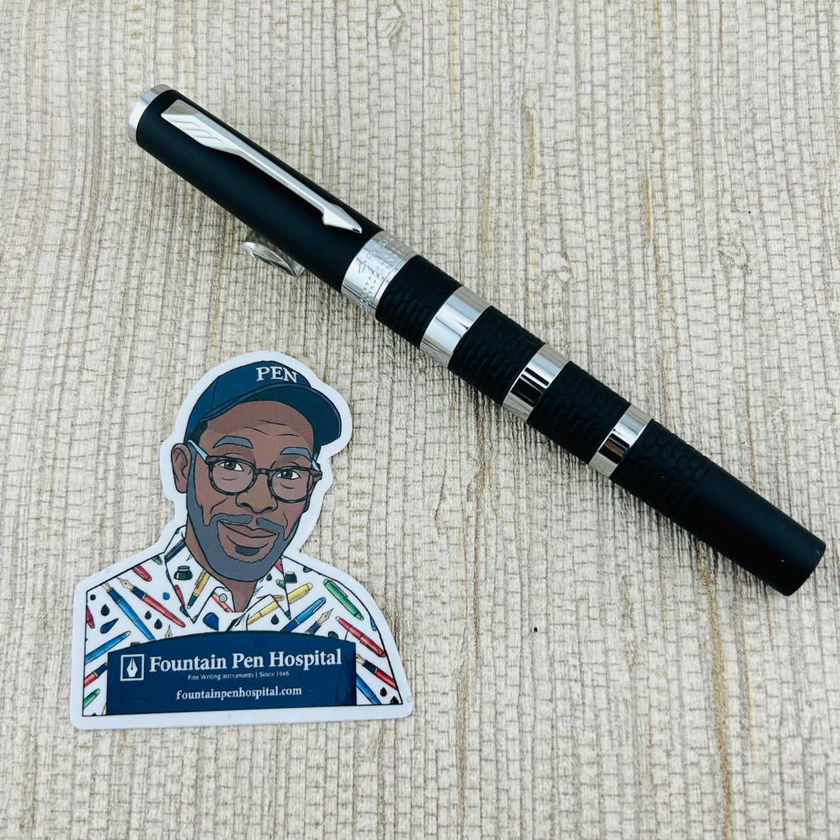 Parker 5th Ingenuity Hoodie Black Rubber - Rollerball Pen