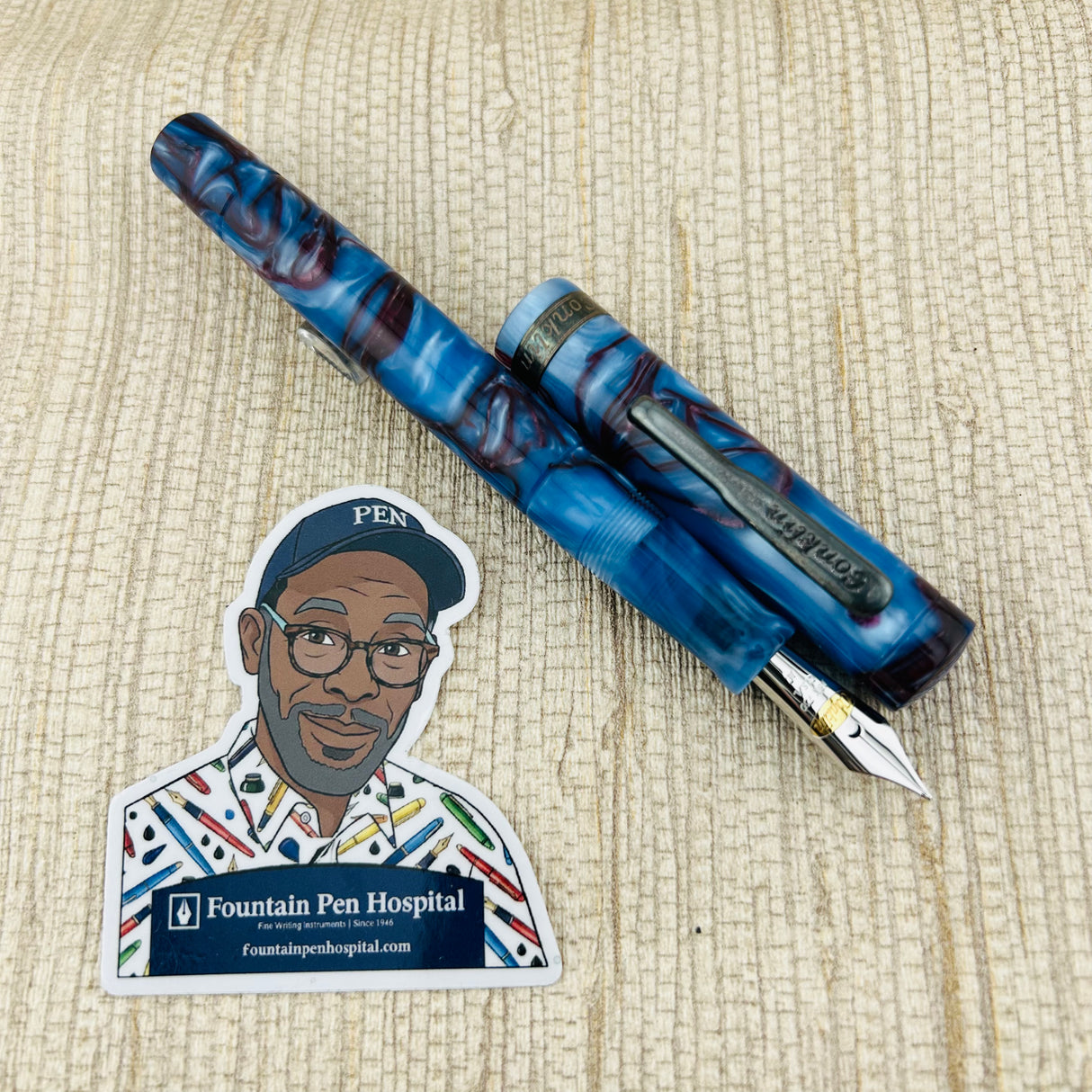 Conklin Endura Blue Two-Tone 18k Gold Nib - Fountain Pen
