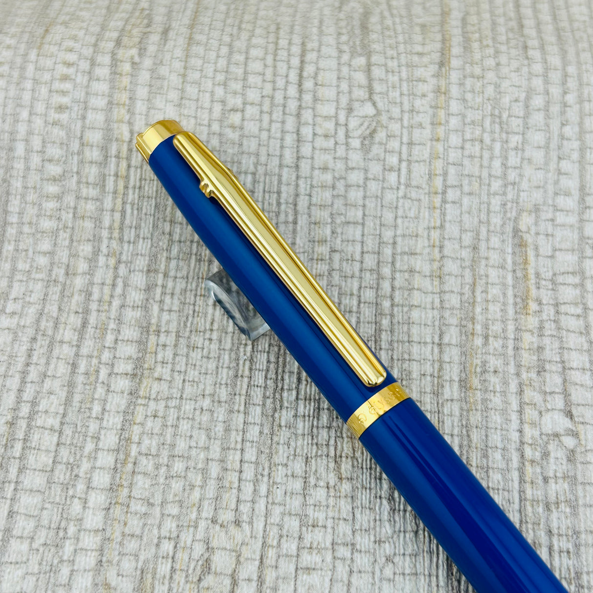 Elysee Blue and Gold Trim - Ballpoint Pen