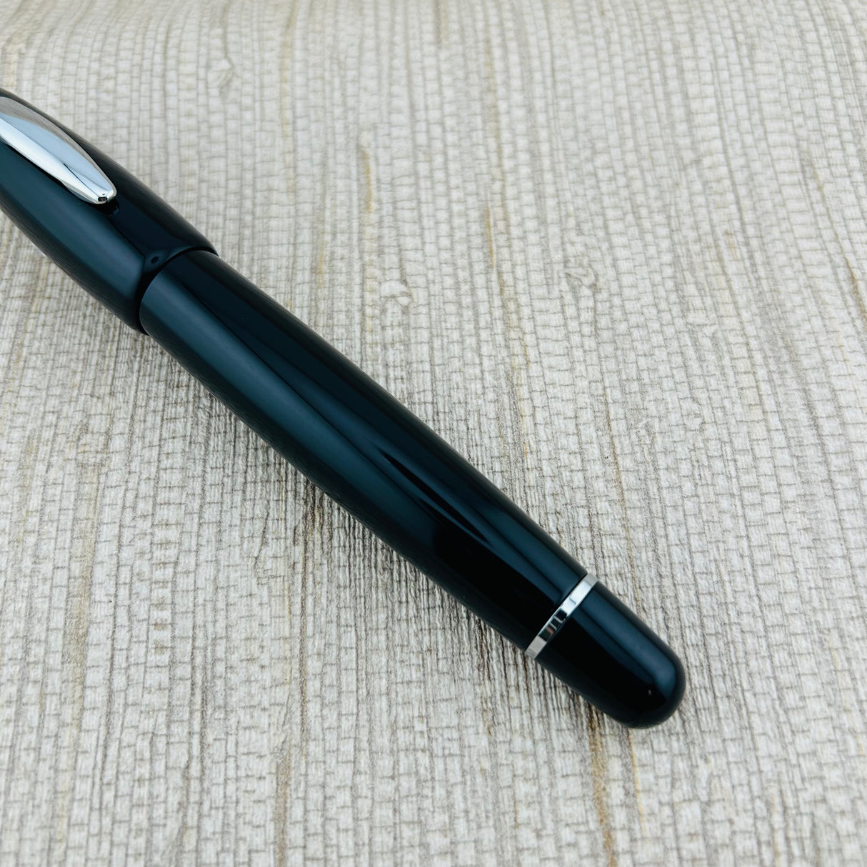 MonteVerde Mega Ink Ball Black with Chrome Trim - Rollerball Pen