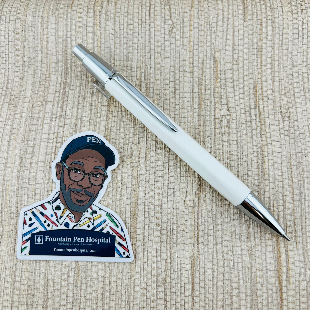 Caran d'Ache White Chrome Trim - Mechanical Pencil