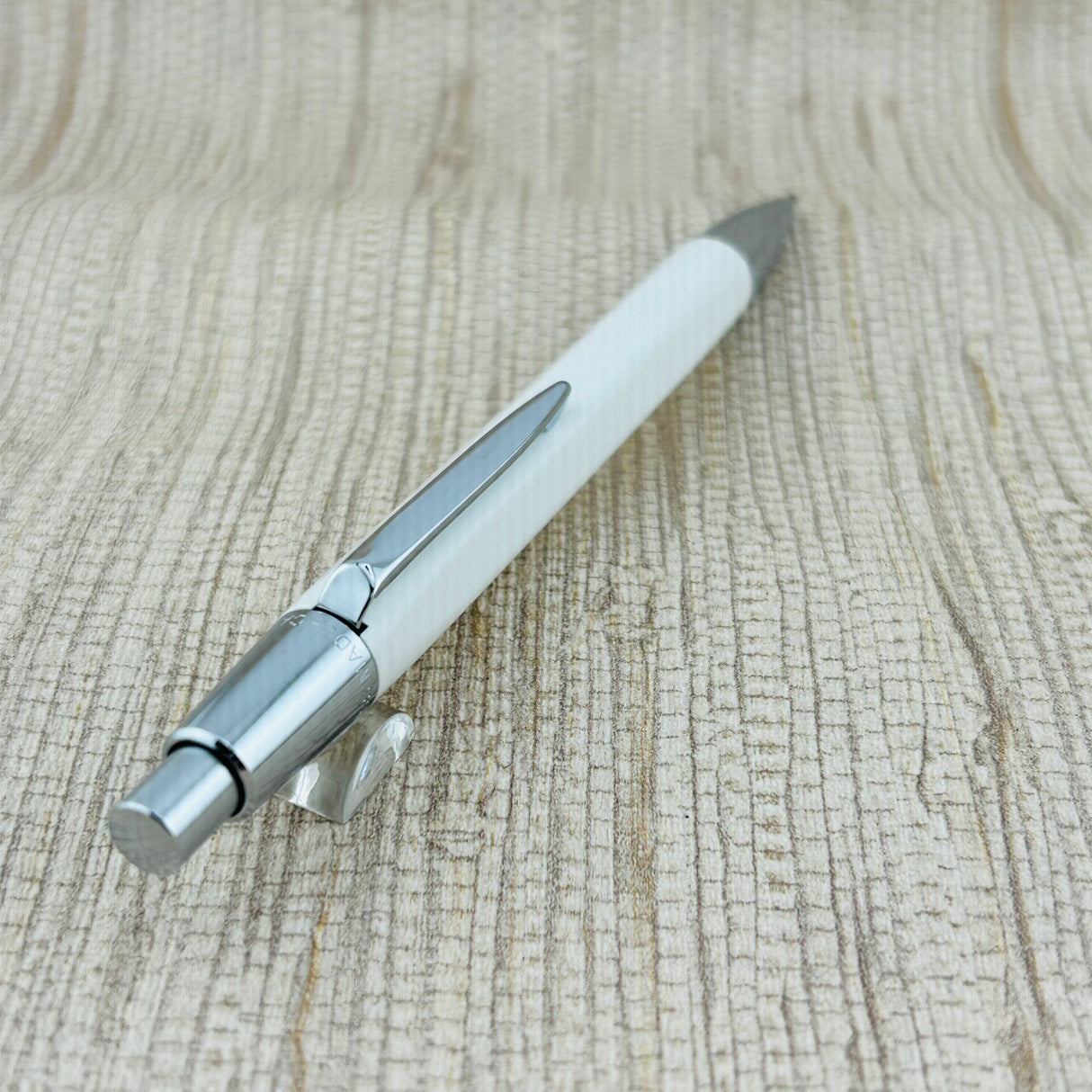 Caran d'Ache White Chrome Trim - Mechanical Pencil