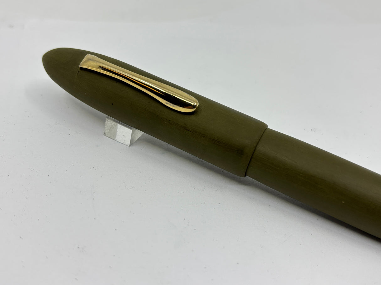 Ranga India Giant Torpedo Green unpolished ebonite - Fountain Pen