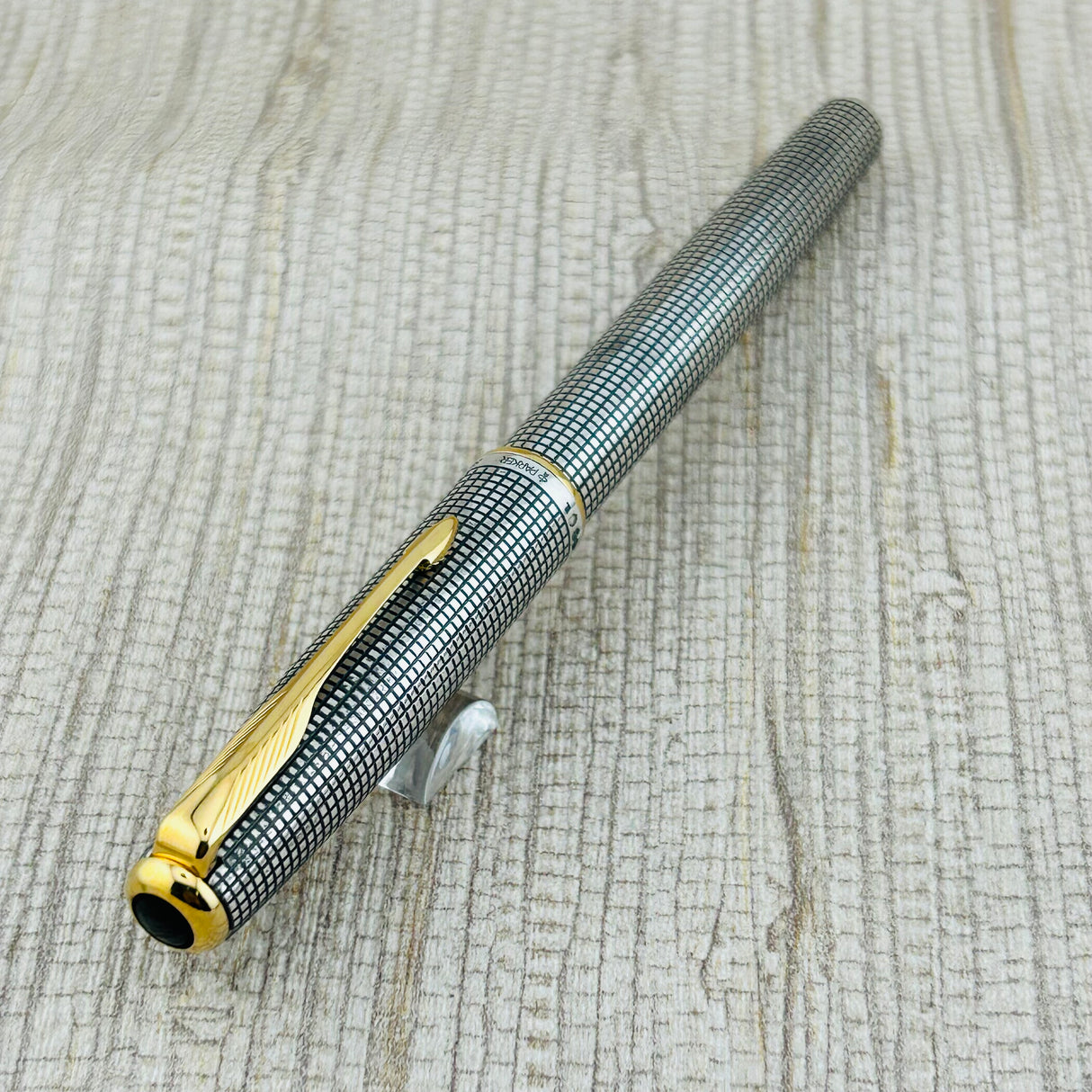 Parker Sonnet Sterling Silver Cisele Cross Hatch - Fountain Pen