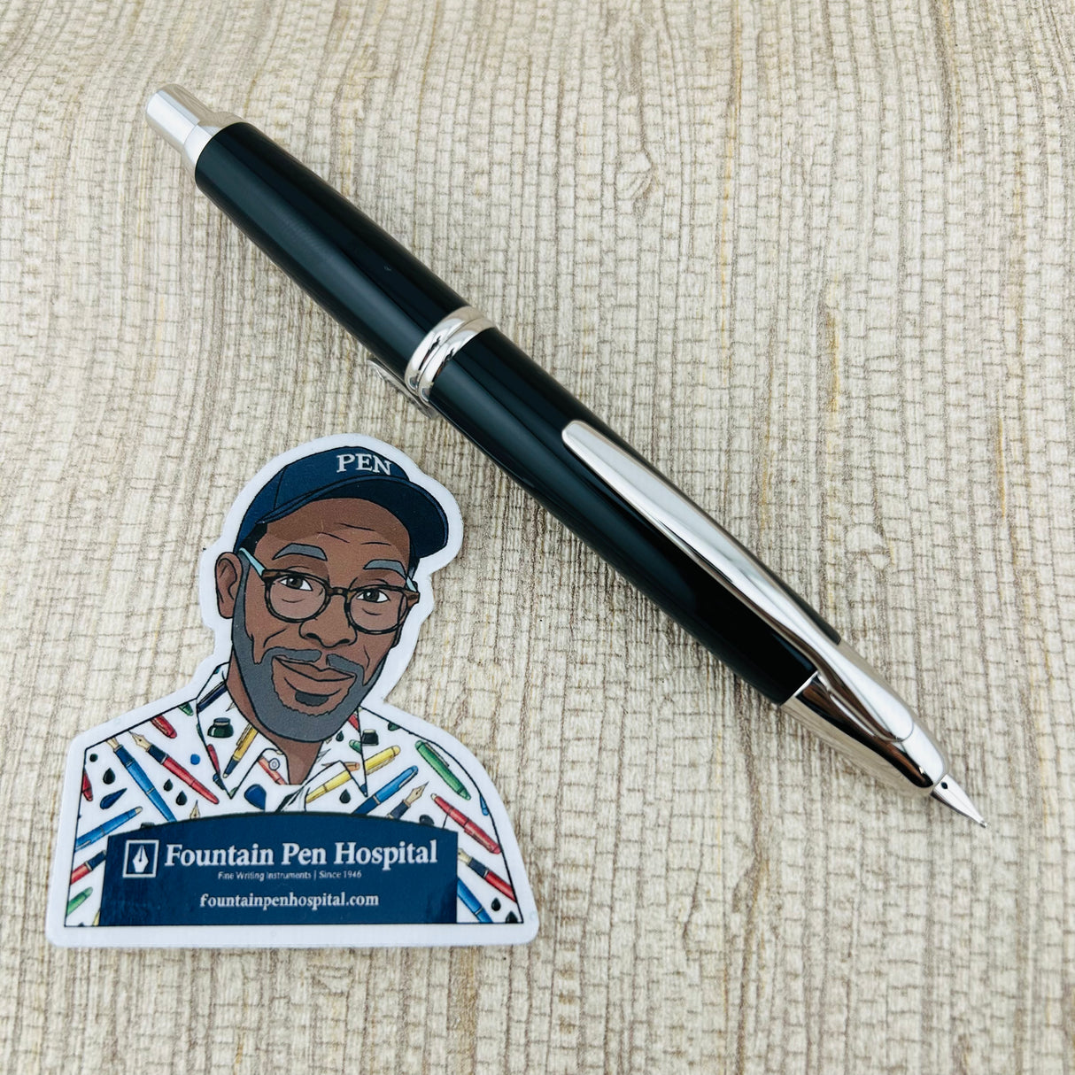 Pilot Vanishing Point Rhodium Trim Black - Fountain Pen