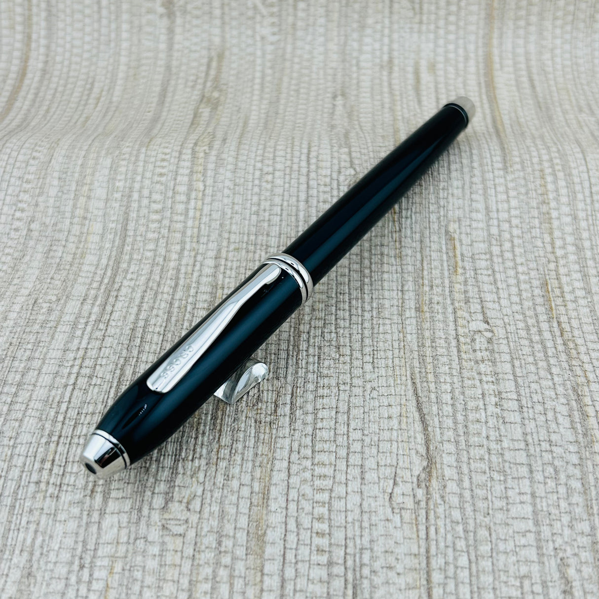Cross Townsend Black Lacquer with Chrome - Rollerball Pen