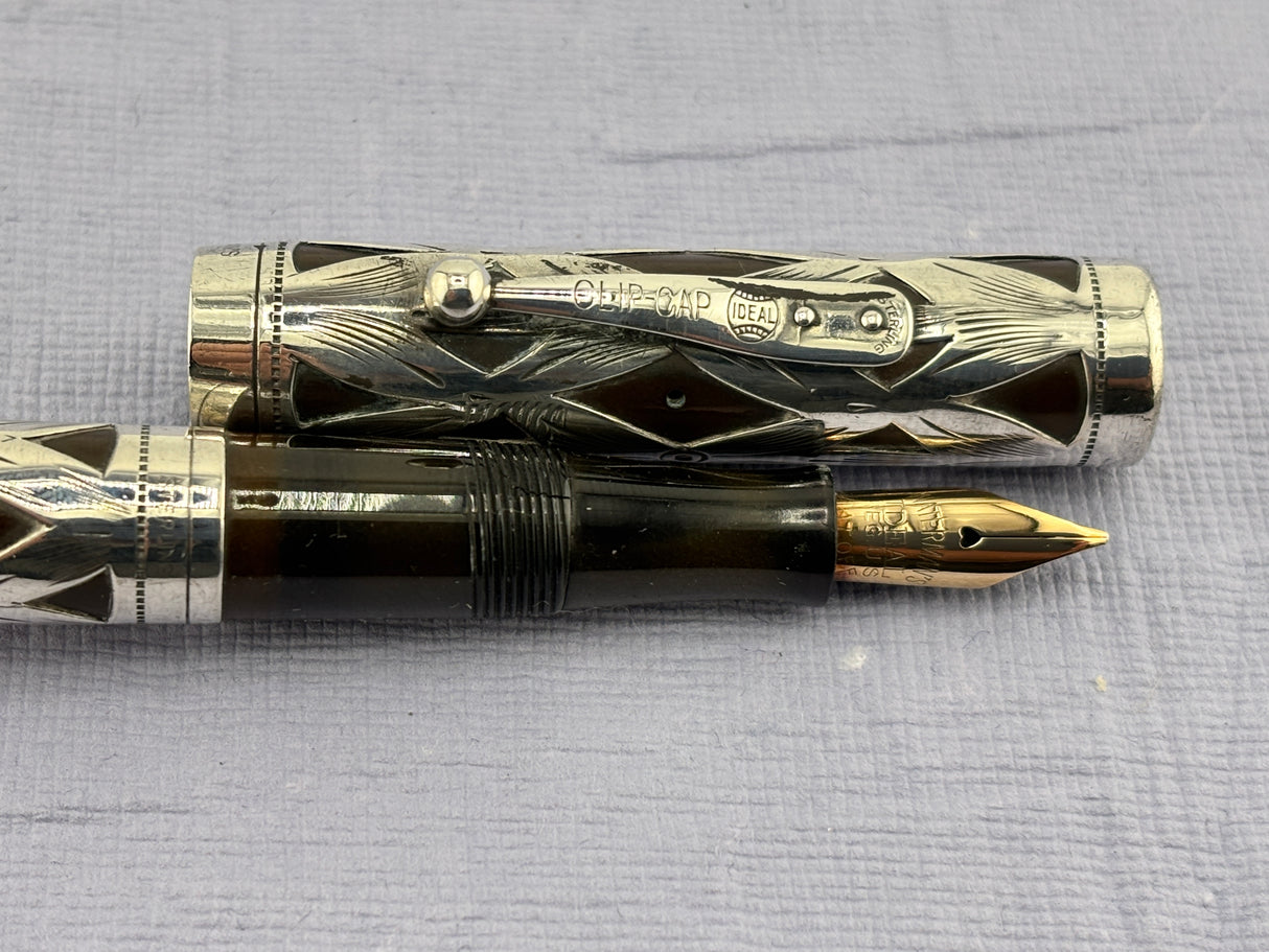 Waterman 452 Sterling Silver Overlays - Fountain Pen circa 1920