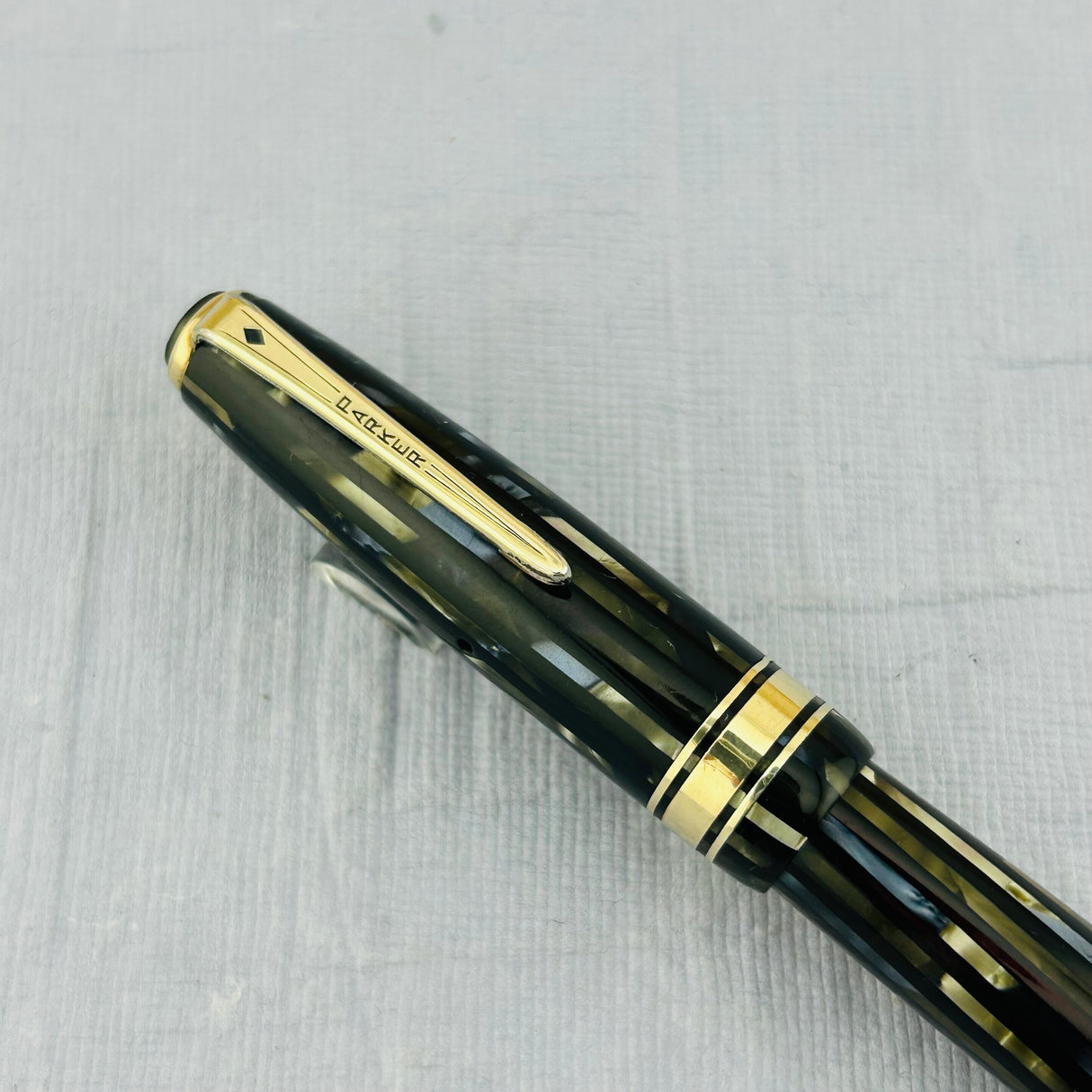 Parker Duofold Senior "Duovac" Stripped Blue and Grey - Fountain Pen