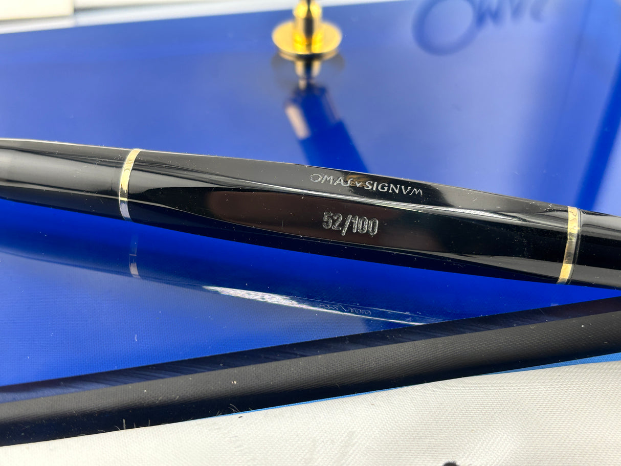 Omas Signum Desk Pen - Superb Flex - Blue Base - Wonderful !! 100 pens produced ONLY