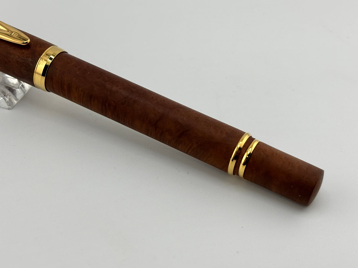 Waterman Le Man 100 Briarwood Fontainbleu Fountain Pen - Medium 18kt Gold Nib