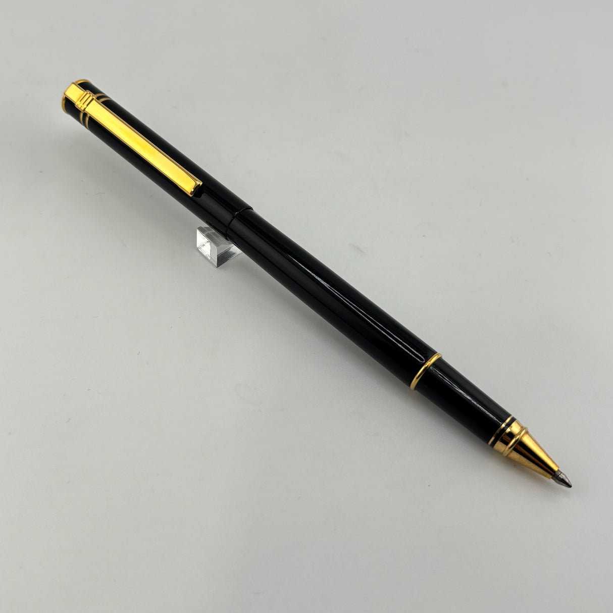 Vintage Diplomat Attache Black Gold Trim - Roller Ball