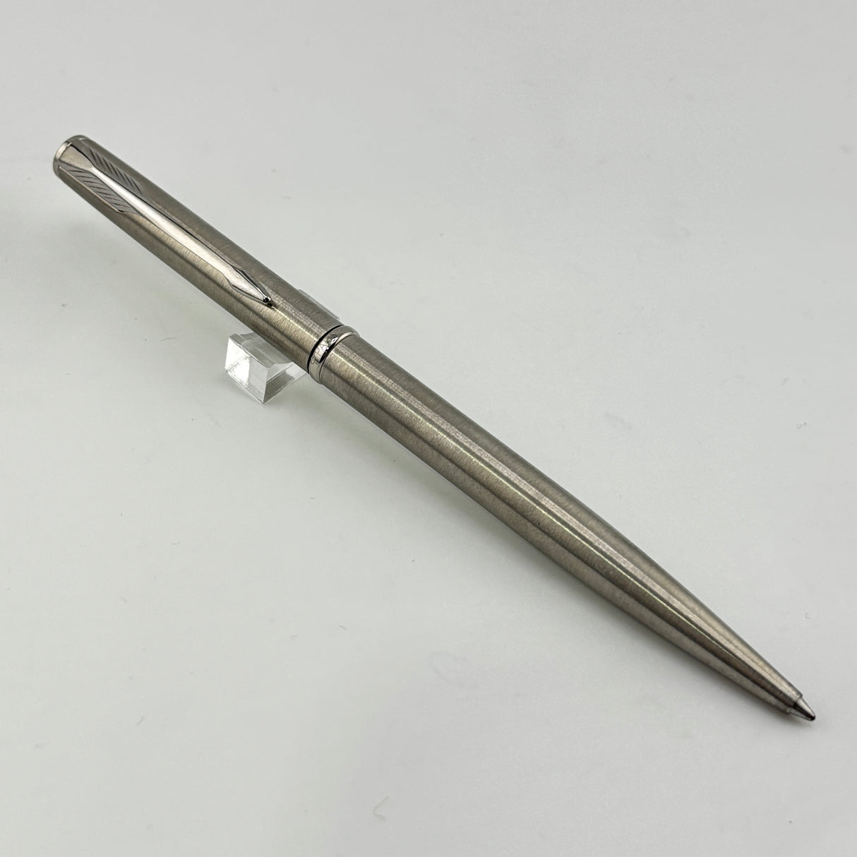 Parker Jotter stainless brushed chrome set ball pen and pencil