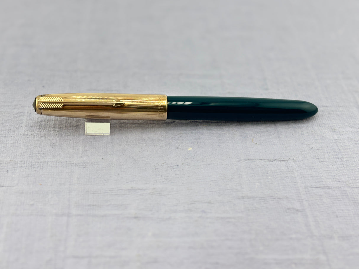 Parker 51 Navy Blue Gold filled Cap Aerometric - Fountain Pen