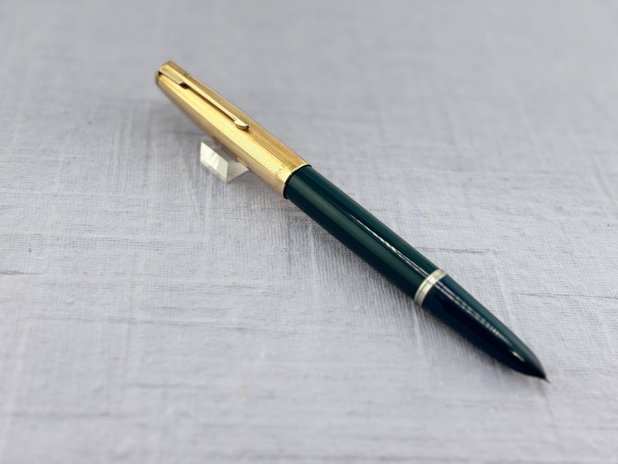 Parker 51 Navy Blue Gold filled Cap Aerometric - Fountain Pen
